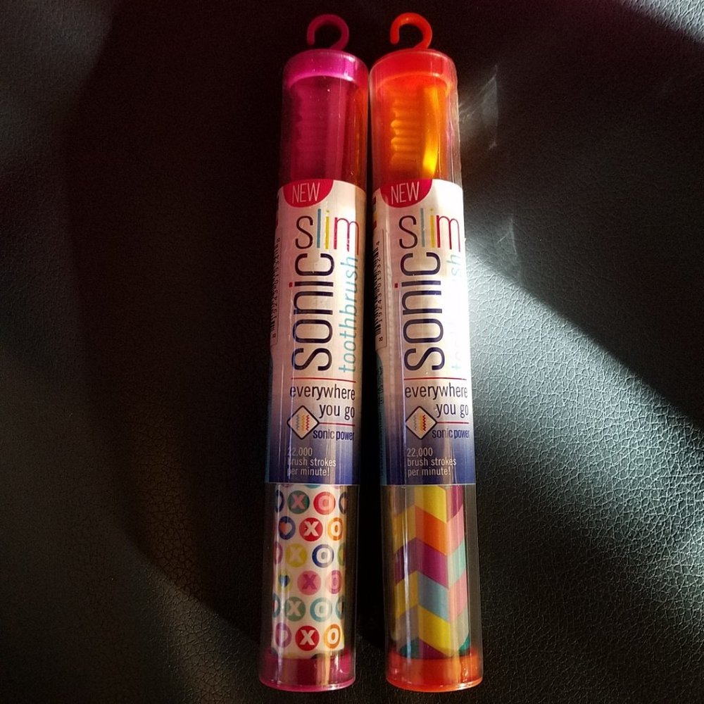 2 Violife Slim Sonic toothbrushes